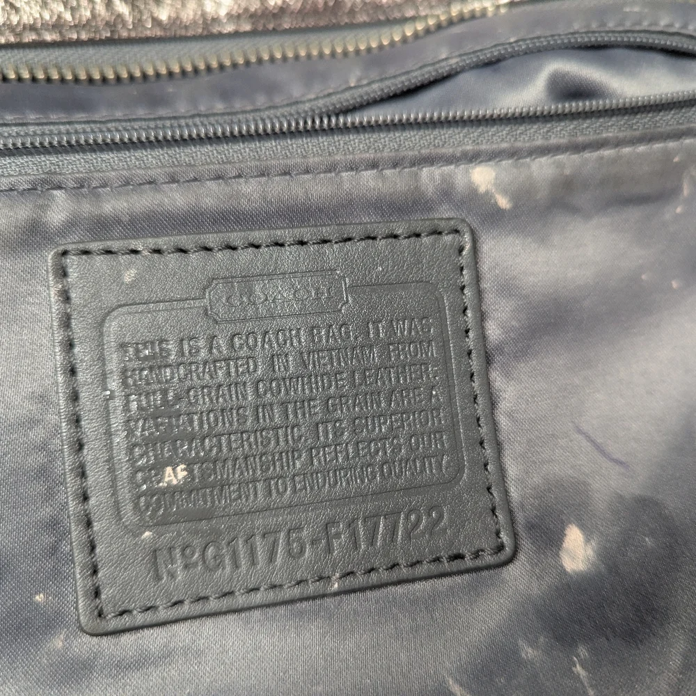 Coach F17722 Metallic Carryall Bag